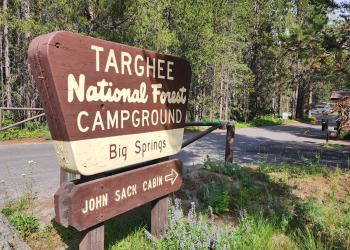 Big Springs Campground Sign Entrance