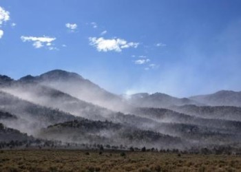 Smoke from the North Schell Fire