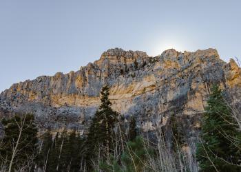 Scenic shot of Cathedral Rock on the Spring Mountains NRA.