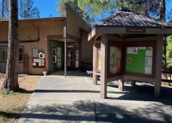 Photo of entrance of the Amador Ranger District Office.