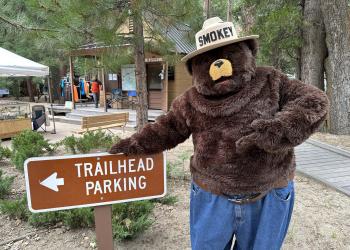 Smokey Bear at the Forest Festival - Barton Flats Visitor Center