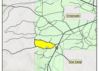 Map of prescribed burn.