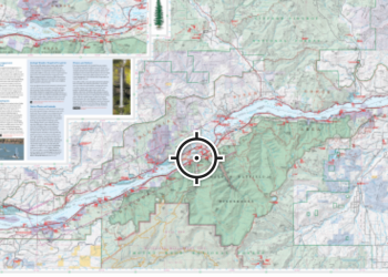 Screenshot of a forest visitor map