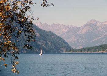 A sailboat on Lake Chelan