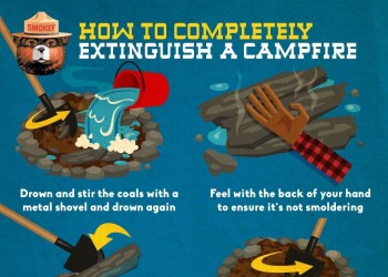 How to extinguish a campfire
