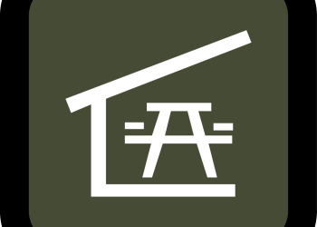 A cartoon of a picnic shelter.