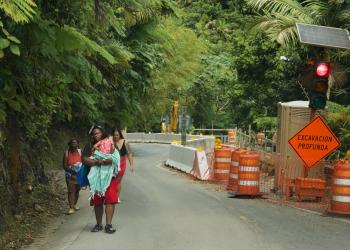 Construction at El Yunque Corridor