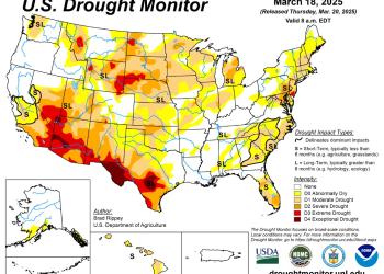 map of the united states showing current drought conditions