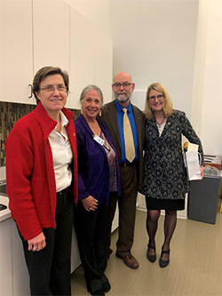 Lenise Lago, Cindy and Fred Clark, and Chief Christiansen.