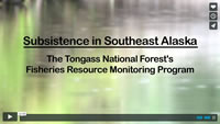 Opening title of the Subsistence in Southeast Alaska video.