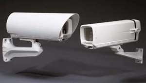 Image showing examples of cylindrical and rectangular video camera housings.