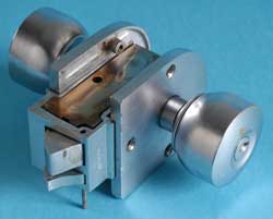 Image of an uninstalled unit lockset.