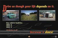 2006 Vehicle fire poster.
