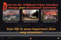 2007 Wildland Urban Interface fire poster.