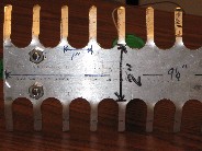 standard rake head - top view - close up