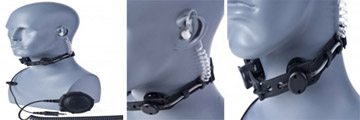 Photo of throat microphone on a dummy