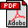 Icon indicating an Adobe Acrobat PDF (portable document file)