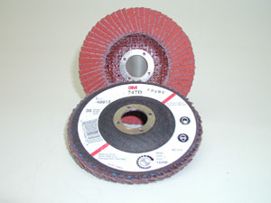 Figure 2b. Flap cup disc closeup