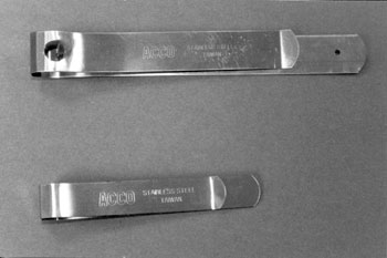 Photo of two clips.