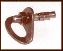 Photo of an expansion bolt with a nut.
