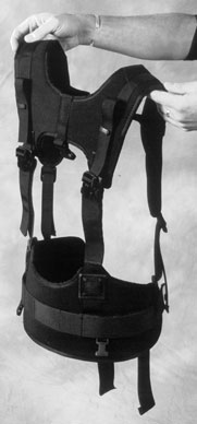 Photo of the back view of the retrofit harness.