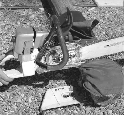 [photo] chainsaw testing chaps
