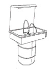 Drawing of a sink used for degreasing.