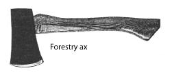 Image of a forestry ax.