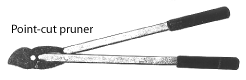 Image of a point-cut pruner.