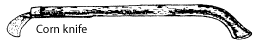 Image of a corn knife.