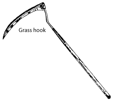 Image of a grass hook.