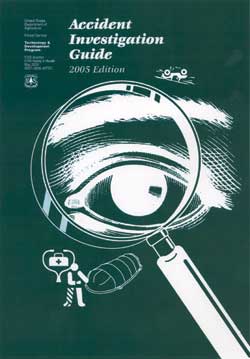 Screen shot of the cover page for the Accident Investigation Guide: 2005 Edition.