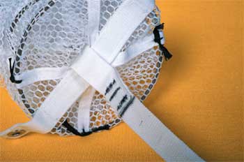 Close-up photo of a bridle attachment.