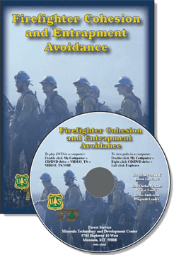 Cover of the Firefighter Cohesion and Entrapment Avoidance DVD.