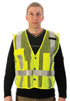 Photo of a man wearing a class 2 vest.