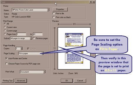 Image showing the Print Screen