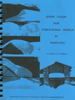 cover shot of publication titled Snow Loads for Structural Design in Montana