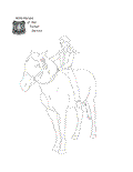 Wild horse and burro coloring page sample.