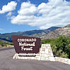 Coronado National Forest sign.