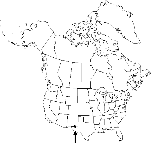 Map of the range of Aquilegia chaplinei in North America.