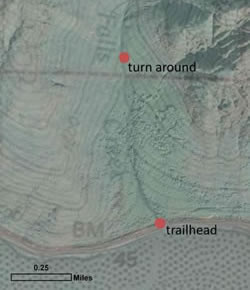 Map of the Falls Creek area.