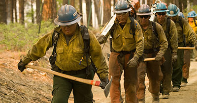 Coming off the Gladiator fire